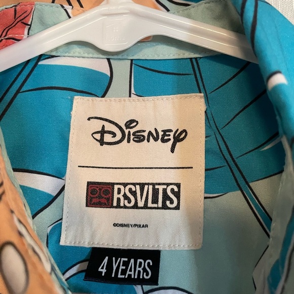 RSVLTS Boy’s Moana Kunuflex Multicolor Leaf Print Shirt - Picture 2 of 11